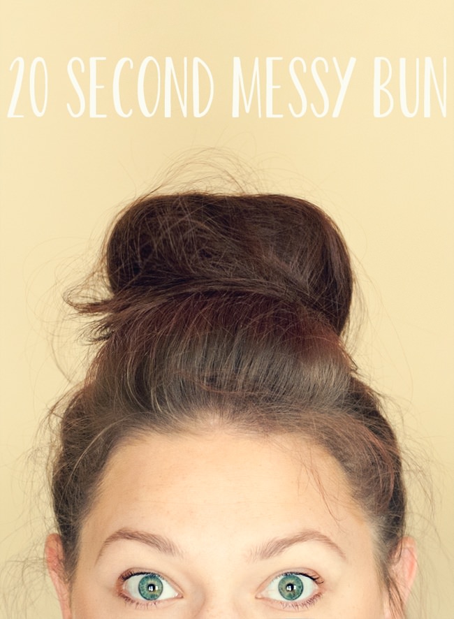 20 Second Messy Bun