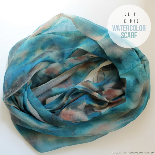 Tie Dye Watercolor Scarf