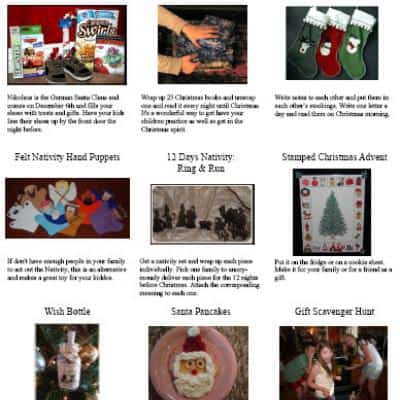 17 Christmas Traditions {free printable} – Tip Junkie