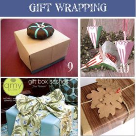 20 Gift Wrap Ideas {homemade}