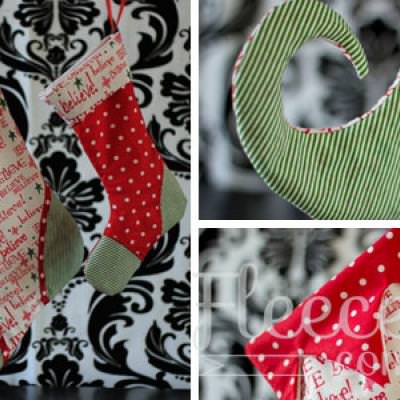 Curly Toed Christmas Stocking