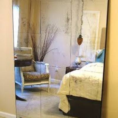 Antiqued Standing Mirror {step by step}