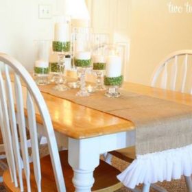 Burlap Table Runner {tutorial}