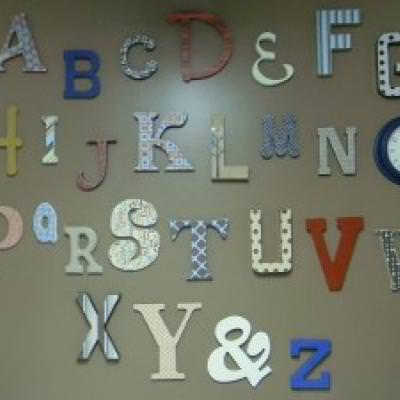 DIY Alphabet Wall {typography}