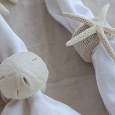 DIY Beachy Reusable Napkin Rings {Napkin Rings}