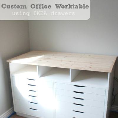 DIY Custom Worktable {Chests & Consoles} – Tip Junkie