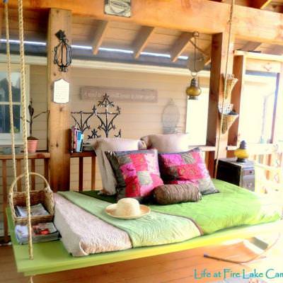 How to Build a Hanging Bed {outdoors}