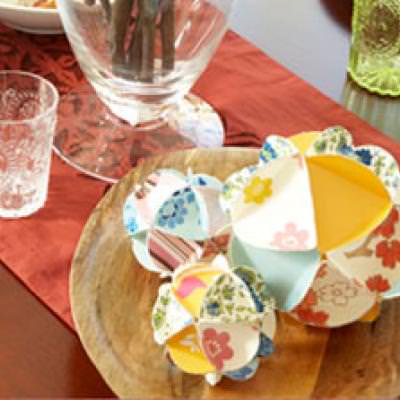 How to Create Decorative Paper Spheres {stationary}