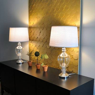 How to Create Fish Scale Wall Art {wall decor}