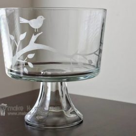 How to Etch Glass {glass painting}