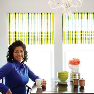 How to Fake a Roman Shade {Window Fashions}