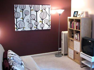 How to Make a Fabric Panel Wall Art