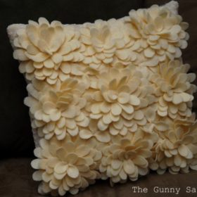 How to Make a Flower Petal Pillow {inspired by Horchow}