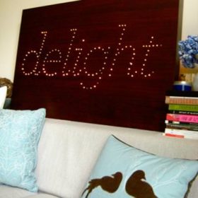 How to Make a Twinkle Board {wall decor}