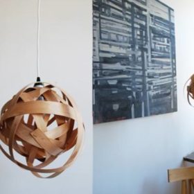 How to Make a Woven Lamp {diy light}