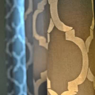 How to Paint Your Curtains {inspired by West Elm}
