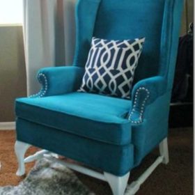 How to Paint Upholstery {trash to treasure}