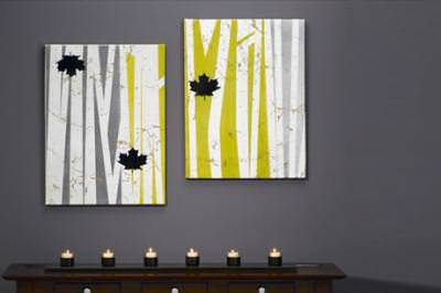 Leaves of Grass Wall Art {modern art art}