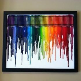 Melted Crayon Art {diy art}