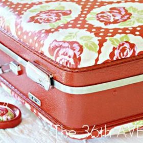 Mod Podge Suitcase {tutorial}