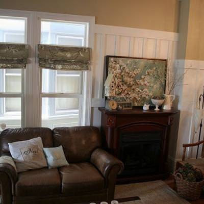 No Sew Faux Roman Shades {how to roman shade}