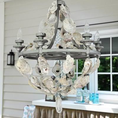 Oyster Shell Chandelier