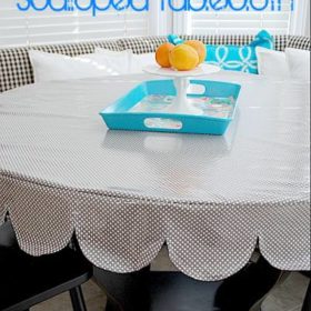 Scalloped Tablecloth {Table Accessory}