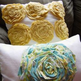 Video Tutorial: How to Create Rosette Pillows {make a pillow}