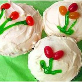 Jelly Bean Cupcakes {recipe}