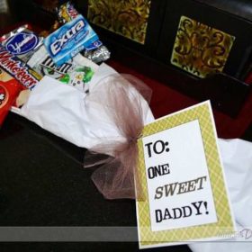 Father's Day Candy Bouquet {Homemade Father's Day Gifts}