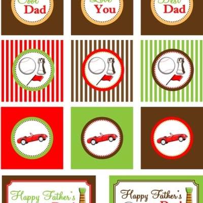 fathers day gift tags cupcake toppers printable tip junkie