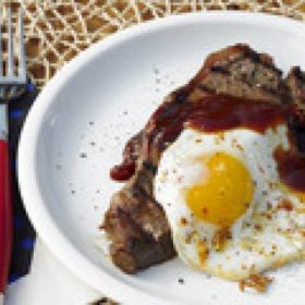 Grilled Steak and Eggs {Father's Day Breakfast}