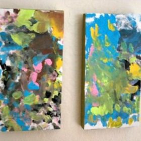 Mini Modern Art {Kids Father Day Crafts}