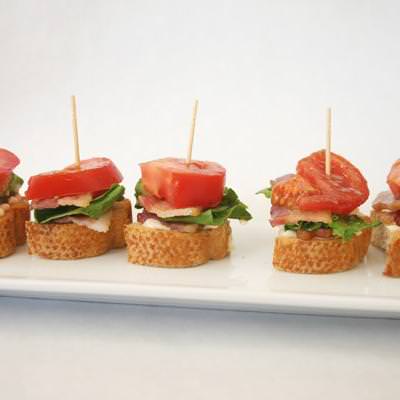 Mini BLT Sandwiches {Appetizers} – Tip Junkie