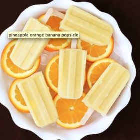 Pineapple Orange Banana Popsicles