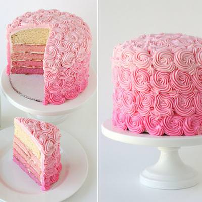 Rose Layered Cake {Dessert} – Tip Junkie