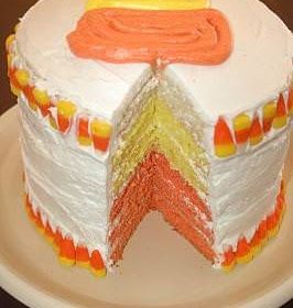 Candy Corn Cake {recipe}