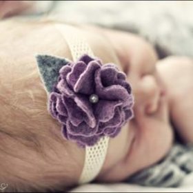 Box Fold Felt Flower Headband {How-To}