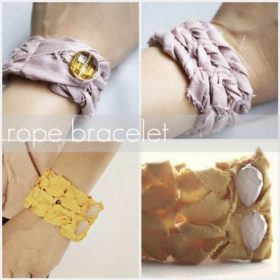 Braided Fabric Bracelet {Tutorial}