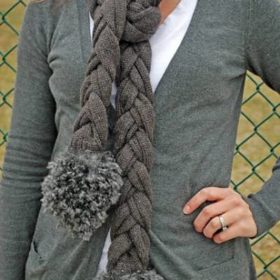 Braided Sweater Scarf Tutorial