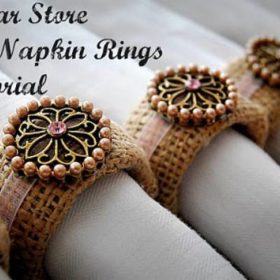 Burlap Napkin Rings {DIY}