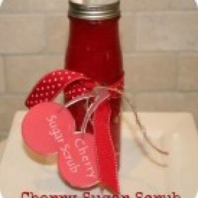 Cherry Sugar Body Scrub {With Free Printable Gift Tag}