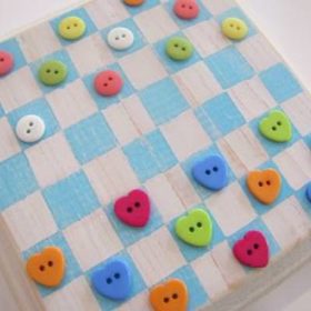 Cottage Chic Button Checkerboard