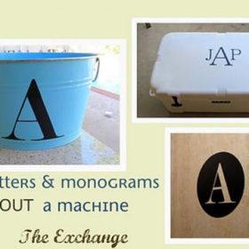 Vinyl Letters WITHOUT a Machine {Tutorial}