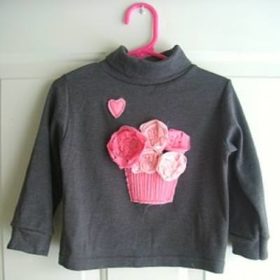Cupcake Applique Shirt