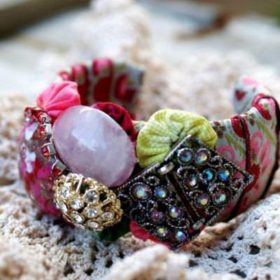 DIY Chunky Vintage Bracelet
