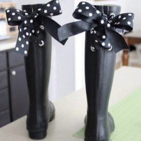 Embellished Rain Boots {Tutorial}