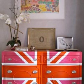 Glamourous Union Jack Dresser Makeover