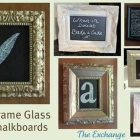 How to Turn the Glass in a Frame into a Chalkboard