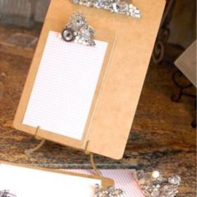 Jeweled Clipboards {Tutorial}